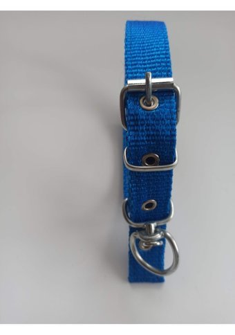 Kozaklı Ayarlanabilir Boyun Köpek Tasması 2.5 x 50 cm Mavi