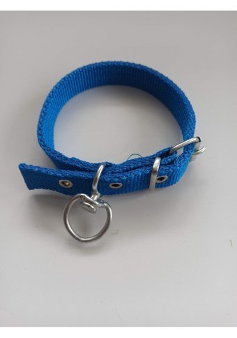 Kozaklı Ayarlanabilir Boyun Köpek Tasması 2.5 x 50 cm Mavi