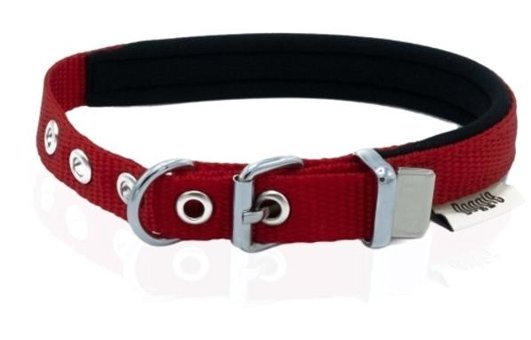Doggie Konfor Ayarlanabilir Boyun Köpek Tasması 1.5 x 20 - 25 cm Kırmızı