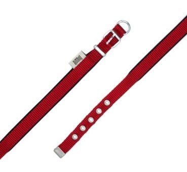 Doggie Konfor Ayarlanabilir Boyun Köpek Tasması 1.5 x 20 - 25 cm Kırmızı