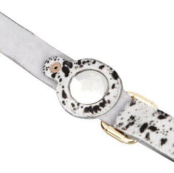 Doggo Airtag Ayarlanabilir Boyun Köpek Tasması 50 cm Leopar