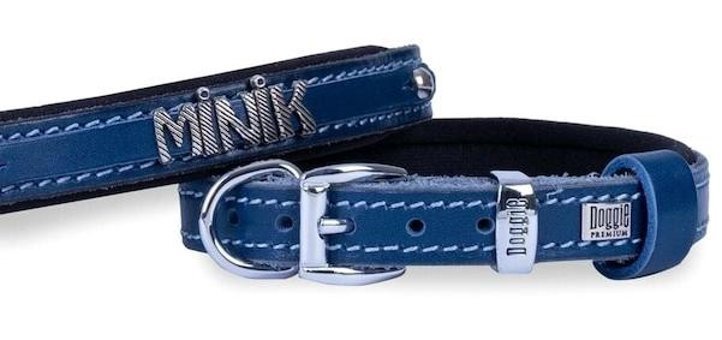 Doggie Konfor İsimli Ayarlanabilir Boyun Köpek Tasması 1.5 x 25 - 30 cm Mavi