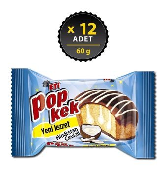Eti Popkek Hindistan Cevizli Kek 12x60 gr