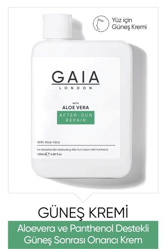 Gaia Aloe Veralı Nemlendirici Güneş Sonrası Krem 100 ml