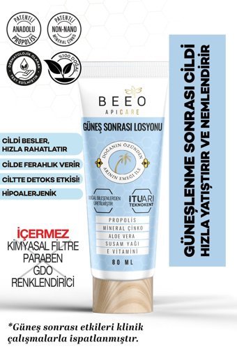 Bee'o Apicare Aloe Veralı Nemlendirici Güneş Sonrası Losyon 80 ml