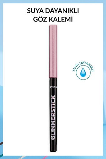 Avon Glimmersticks Asansörlü Parlak Simli Akmayan Pembe Göz Kalemi