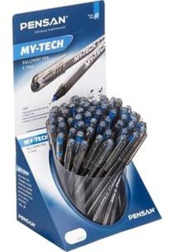 Pensan MyTech 0.7 mm İğne Uçlu Mavi 60'lı Tükenmez Kalem