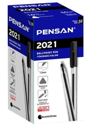 Pensan 1.0 mm Siyah 50'li Tükenmez Kalem