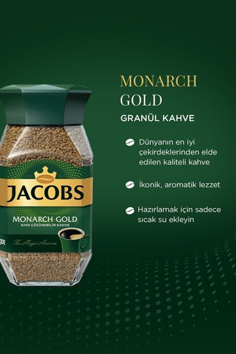 Jacobs Monarch Gold Kavanoz Granül Kahve 4x47.5 gr