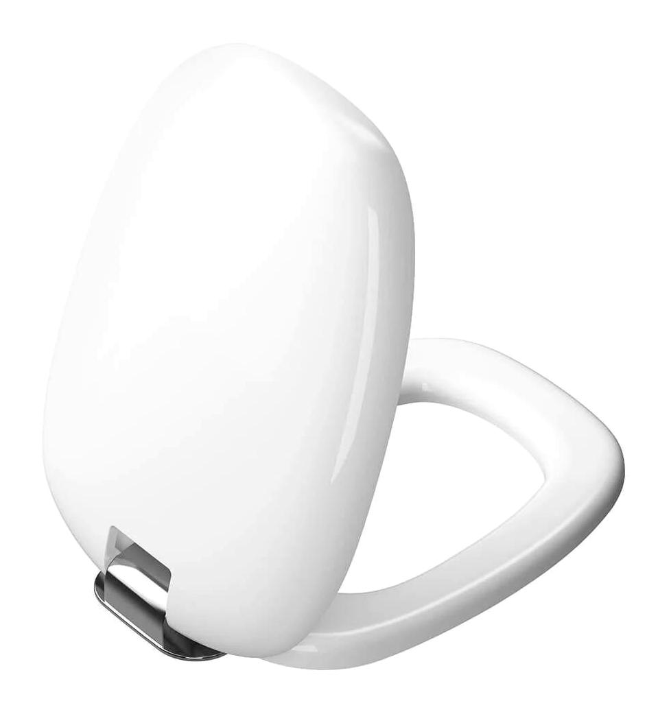 Vitra Plural Üstten Sıkmalı Yavaş Kapanan Beyaz Oval Klozet Kapağı