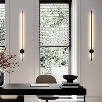 Voxlamp Lighting Rod Tekli Alüminyum Led Aplik Siyah