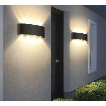 Cata Ct-8013 4'lü Plastik Led Aplik Siyah