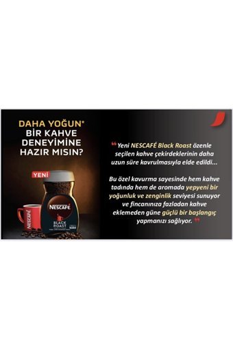 Nescafe Black Roast Kavanoz Granül Kahve 100 gr