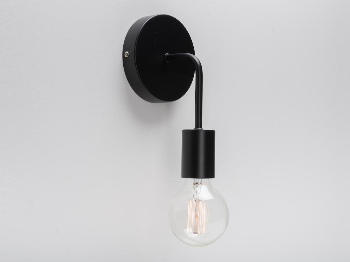 Riolight Rustik Tekli Metal Aplik Siyah