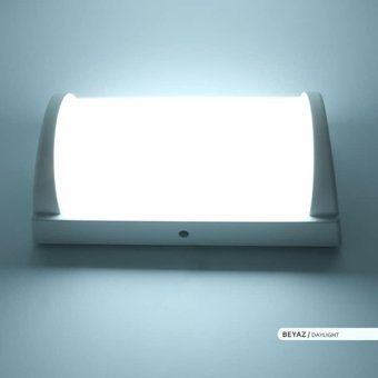 Ack Tekli Plastik Sensörlü Led Aplik Beyaz