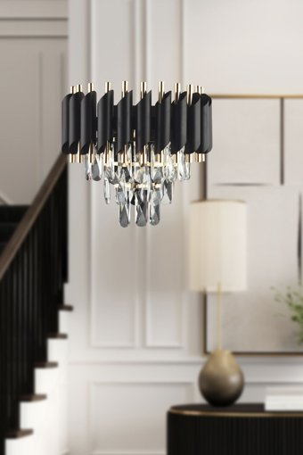 Apliqa Mikula Tekli Metal Led Aplik Altın