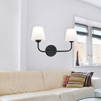 Apliqa Elinor 2'li Metal Led Aplik Siyah