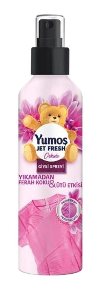 Yumoş Jet Fresh Orkide Kokulu Sprey Çamaşır Parfümü 200 ml