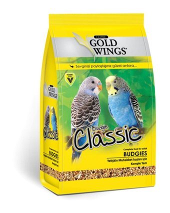 Gold Wings Classic Kabuklu Karışık Vitaminli Yetişkin Kuş Yemi 400 gr