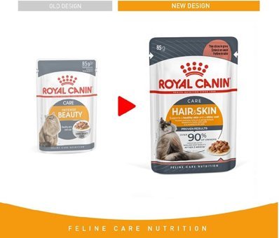 Royal Canin Intense Beauty Yetişkin Tavuklu Parça Etli Yaş Kedi Maması 12x85 gr