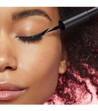 Dermasuction Lüks Diamond Model Suya Dayanıklı Mat Siyah İnce Uçlu Keçe Kalem Eyeliner