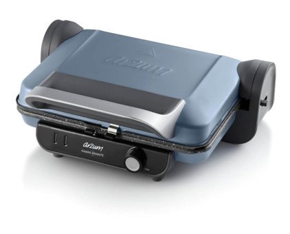 Arzum AR2006 4 Dilim Granit Çıkartılabilir Plaka Tek Yönlü 1800 W Izgaralı Mavi Tost Makinesi