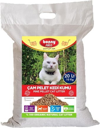 Bonny Nice Kalın Taneli Pelet Kedi Kumu 5x20 lt
