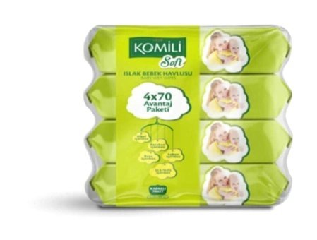 Komili Soft 70 Yaprak 4'lü Paket Islak Mendil