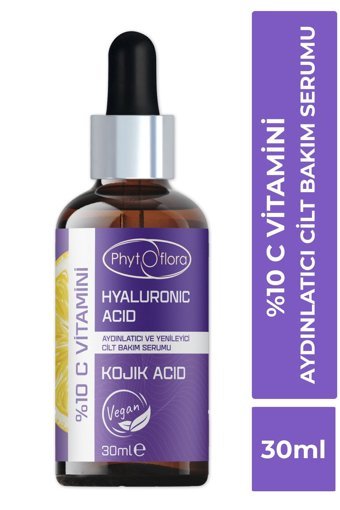 Phytoflora %10 C Vitamini Yaşlanma Karşıtı Jel Yüz Serumu 30 ml