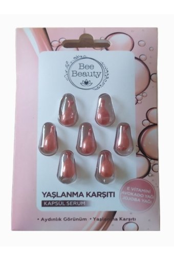 Bee Beauty Yaşlanma Karşıtı Canlandırıcı Yaşlanma Kırışıklık Karşıtı Kapsül Yüz Serumu 7x3 ml