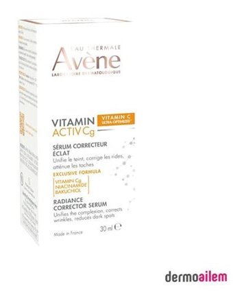 Avene Vitamin Activ Cg Corrective Radiance Yüz Dolgunlaştıran Canlandırıcı Jel Yüz Serumu 30 ml
