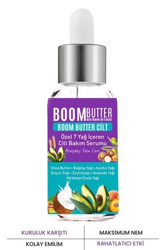 Boom Butter 7 Yağ İçeren Canlandırıcı Jel Yüz Serumu 20 ml