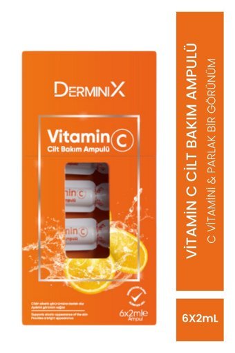 Derminix Vitamin C Yüz Dolgunlaştıran Canlandırıcı Yaşlanma Kırışıklık Karşıtı Ampul Yüz Serumu