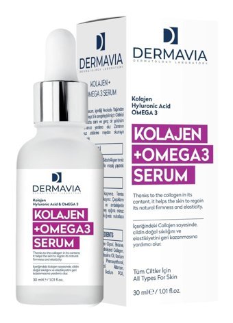 Dermavia Kolajen + Omega3 Canlandırıcı Yaşlanma Karşıtı Jel Yüz Serumu 30 ml
