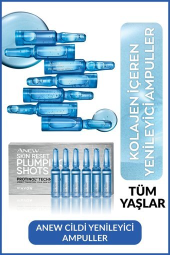 Avon Anew Skin Reset Yüz Dolgunlaştıran Canlandırıcı Kırışıklık Karşıtı Ampul Yüz Serumu 3 ml