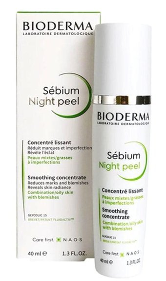 Bioderma Sebium Night Peel Yüz Dolgunlaştıran Canlandırıcı Kırışıklık Karşıtı Yüz Serumu 40 ml