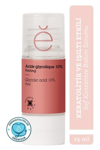 Etat Pur Pure Active Glikolik Asit %10 AHA Yüz Dolgunlaştıran Canlandırıcı Yaşlanma Kırışıklık Karşıtı Kapsül Yüz Serumu 15 ml