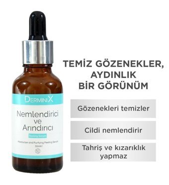 Derminix Nemlendirici Ve Arındırıcı Peeling Yüz Dolgunlaştıran Canlandırıcı Kırışıklık Karşıtı Jel Yüz Serumu 30 ml
