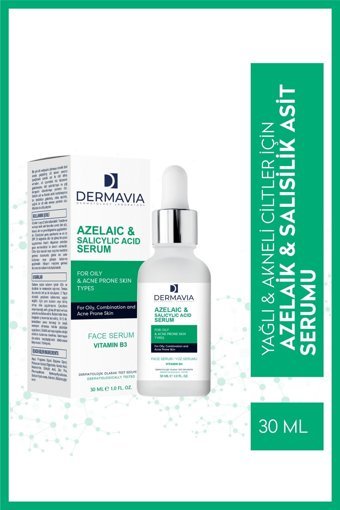 Dermavia Azelaic & Salicylic Acid Jel Yüz Serumu 30 ml
