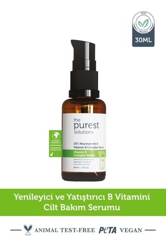 The Purest Solutions %10 Niacinamide + Provitamin B5 Canlandırıcı Jel Yüz Serumu 30 ml