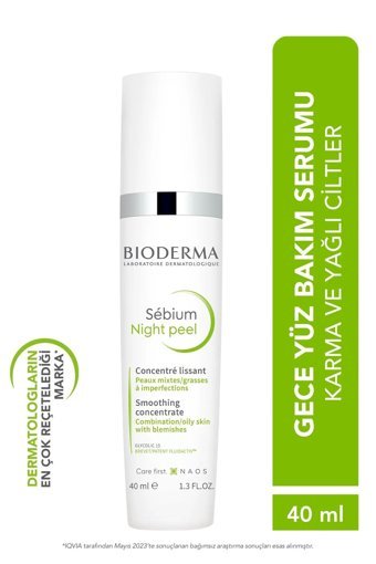 Bioderma Sébium Night Peel Canlandırıcı Jel Yüz Serumu 40 ml