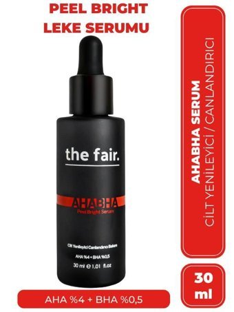 The Fair Peel Brigrht Vegran %4 Aha+ %0.5 Bha Canlandırıcı Yaşlanma Kırışıklık Karşıtı Jel Yüz Serumu 30 ml