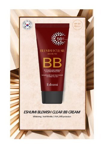 Eshumi Blemish Tüm Cilt Tipleri İçin Suya Dayanıklı Sivilce Yapmayan BB Krem Açık - Orta - Koyu Ton