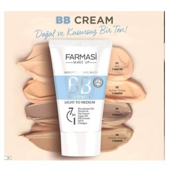 Farmasi Karma ve Yağlı Ciltler İçin Suya Dayanıklı Sivilce Yapmayan BB Krem Orta Ton