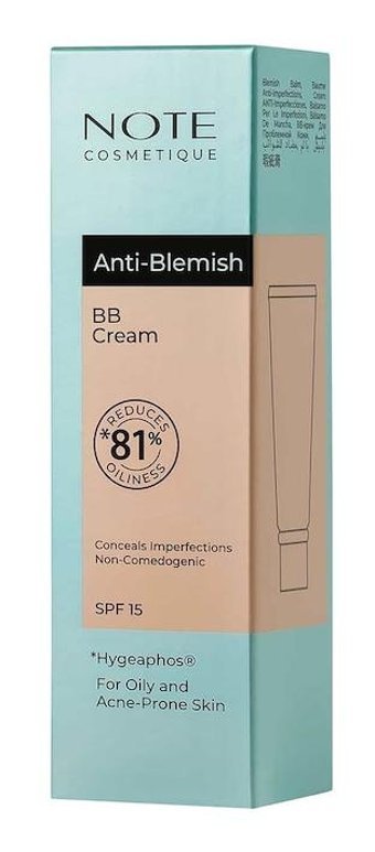 Note Anti-blemish Yağlı Ciltler İçin Sivilce Yapmayan BB Krem Orta Ton