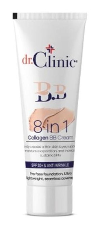 Dr. Clinic Collagen Karma Ciltler İçin Su Bazlı Sivilce Yapmayan BB Krem Açık Ton