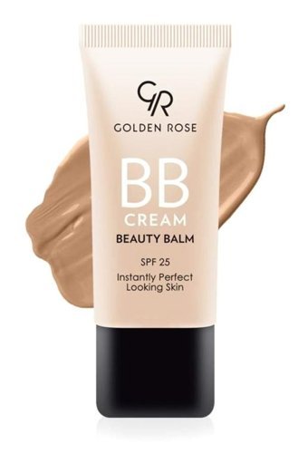 Golden Rose Beauty Balm Kuru Ciltler İçin Sivilce Yapmayan Işıltılı BB Krem Koyu Ton
