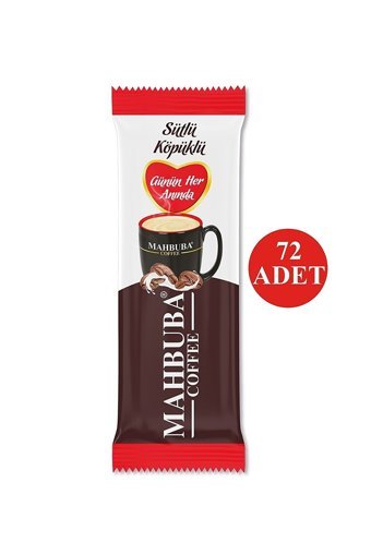 Mahbuba Coffee 3'ü 1 Arada Sütlü Köpüklü 10 gr 72 Adet Granül Kahve Hazır Kahve