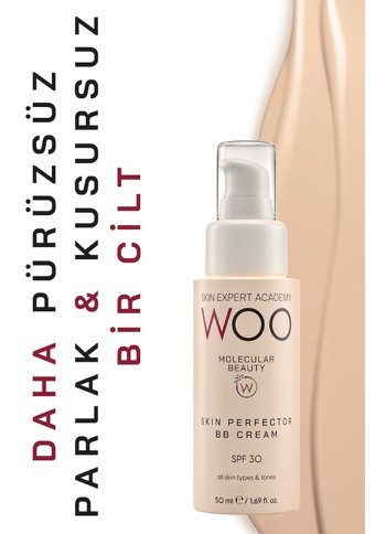 Woo Skin Expert Academy Cilt Tonu Eşitleyici Tüm Cilt Tipleri İçin Sivilce Yapmayan BB Krem Açık - Orta - Koyu Ton