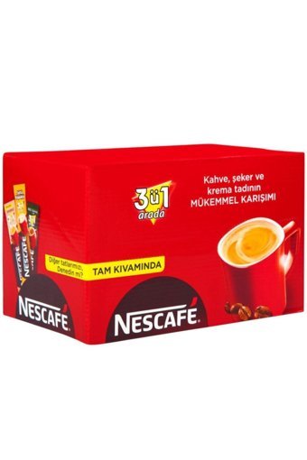 Nescafe 3'ü 1 Arada Sade 17.5 gr 72 Adet Granül Kahve Hazır Kahve